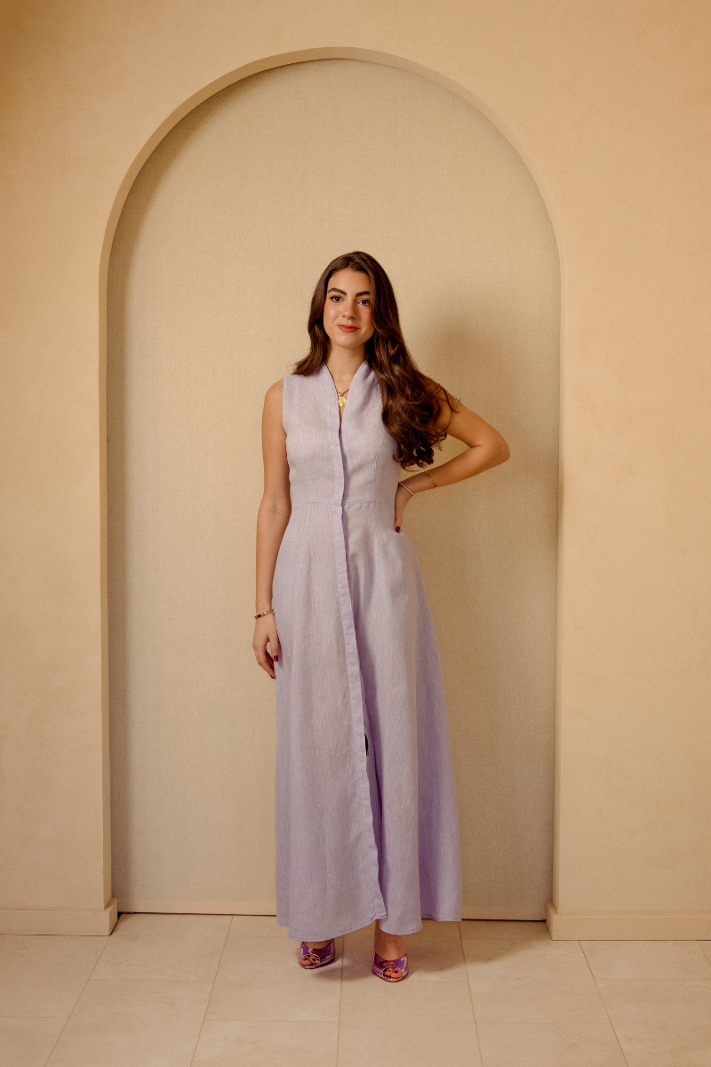 The Capri Signature Maxi Dress in Lilac